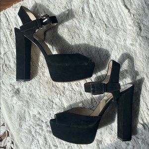 Michael Kors Black Suede Heels 🖤